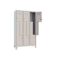 Armadio spogliatoio a Z metallico 2 posti