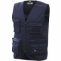 GILET BLU S MULTITASCHE CHROME