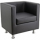 POLTRONA NERO QUADRO SIMILPELLE