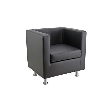 POLTRONA NERO QUADRO SIMILPELLE       DL