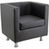 POLTRONA NERO QUADRO SIMILPELLE
