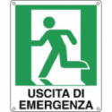 CART USCITA DI EMERGENZA A SX 25X31CM