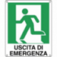 CART USCITA DI EMERGENZA A SX 25X31CM