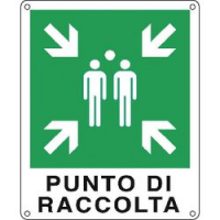 CARTELLO ALLUM. 25X31 CM PUNTO DI RAC
