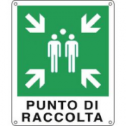 CARTELLO ALLUM. 25X31 CM PUNTO DI RAC