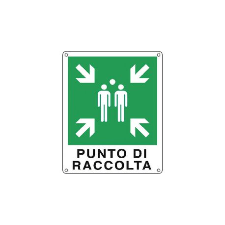 CARTELLO ALLUM. 25X31 CM PUNTO DI RAC
