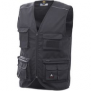 GILET GRIGIO S MULTITASCHE CHROME