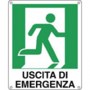 CART.ALLUM USCITA DI EMERG DX 25X31CM