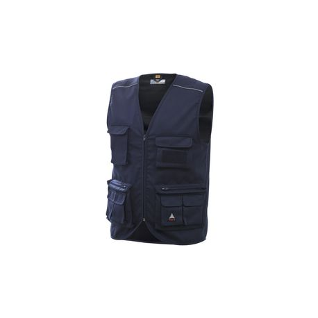 GILET BLU 3XL MULTITASCHE CHROME