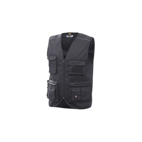 GILET GRIGIO 2XL MULTITASCHE CHROME