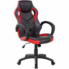 SEDIA DA GAMING NERO ROSSO SERENA