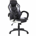 POLTRONA GAMING  NERA E BIANCA IN PU