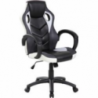 POLTRONA GAMING  NERA E BIANCA IN PU