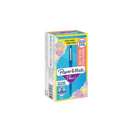 CF36 FINELINER BU PAPERMATE NYLON FLAIR