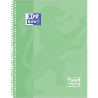 QUAD MAXI SPIR VERDE OXF POSTEL A4+ 5MM