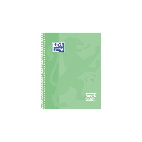 QUAD MAXI SPIR VERDE OXF POSTEL A4+ 5MM