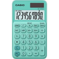 CALCOLATRICE VERDE CASIO 10 DIGITI