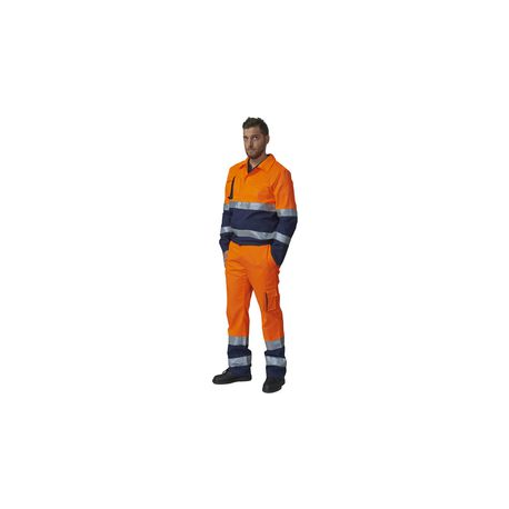 PANTALONE BICOLORE ARANC./BLU XS HV