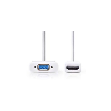 HDMI ADAPTER CAVO BIANCO HDMI VGA + 3.5