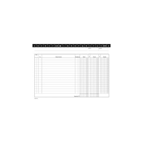 CF100 SCHEDE DARE-AVERE-SALDO 21X14.8CM