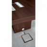 TAVOLO RIUNIONE CUBO NOCE CANAL 140X14DL