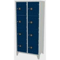 ARM CASELLAR 8POSTI BU SCURO 42X50X180H