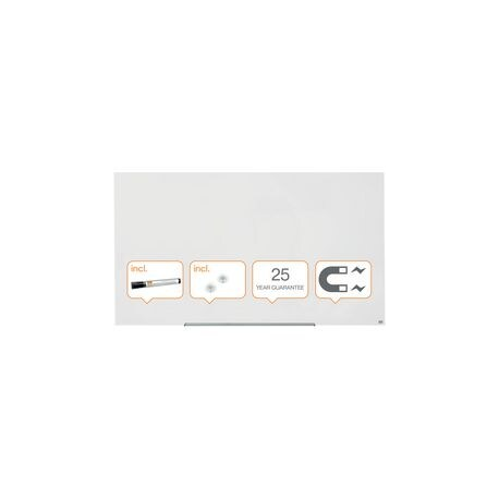LAVAGNA IN VETRO BIANCO NOBO 1883X1059DL