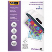 CF100 POUCHES FELLOWES FORMATO A4 80MY