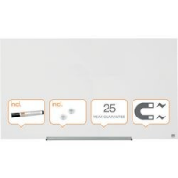 LAVAGNA IN VETRO BIANCO NOBO 1264X711MDL