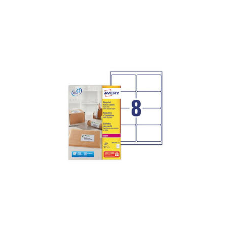 ETICHETTE RICICLATE BUSTE E PACCHI LASER AVERY 99.1x67.7 800PZ
