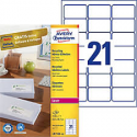 ETICHETTE RICICLATE BUSTE E PACCHI LASER AVERY 63.5x38.1 2100PZ