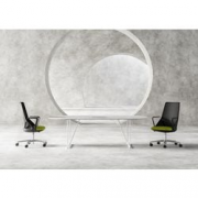 SEDIA GREEN NERO IGNIFUGA