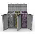 ARMADIETTO 3 ANTE PER RIFIUTI GRIGIO ECOLINE TERRY