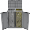 ARMADIETTO 2 ANTE PER RIFIUTI GRIGIO ECOLINE  TERRY