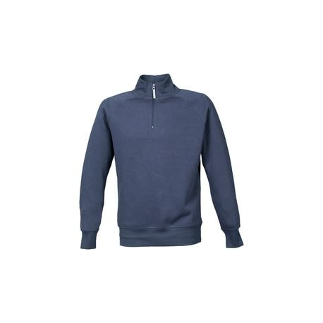 FELPA UOMO MEZZA ZIP NAVY TG 4XL       DL