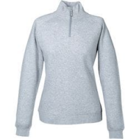 FELPA DONNA MEZZA ZIP MELANGE TG M     DL