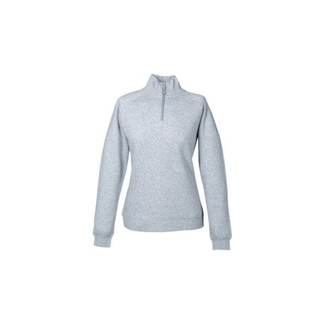 FELPA DONNA MEZZA ZIP MELANGE TG M     DL