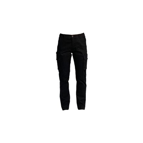 PANTALONE DONNA MULTITASCHE FRANCE BLU TG XSDL