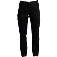 PANTALONE DONNA MULTITASCHE FRANCE BLU TG L DL