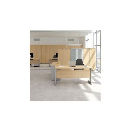 ARMADIO MEDIO NOCE CA ANTE VETRO 90X45X123 DL