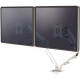 BRACCIO MONITOR DOPPIO SERIE EPPA BIANCO