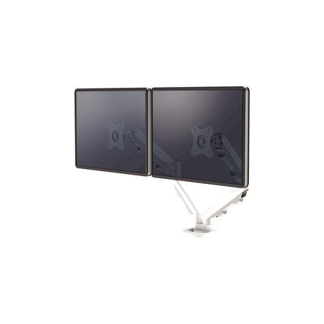 BRACCIO MONITOR DOPPIO SERIE EPPA BIANCO