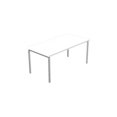Scrivania 180x80 gamba ponte TW bianco
