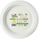 CF15 PIATTI PIANI POLPA CELLULOSA DOPLA