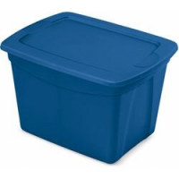 SCATOLA MULTIUSO TOTE BOX 68L BLU