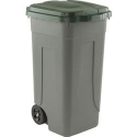 BIDONE GRIGIO 100L RACC. DIFF. COPERCHIO VERDE DL