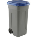 BIDONE GRIGIO 100L RACC. DIFF. COPERCHIO BLU DL