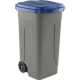 BIDONE GRIGIO 100L RACC. DIFF. COPERCHIO BLU DL