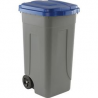 BIDONE GRIGIO 100L RACC. DIFF. COPERCHIO BLU DL