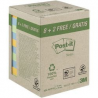 CF8+2 POST-IT COLORATI RICICLATI 76X76MM